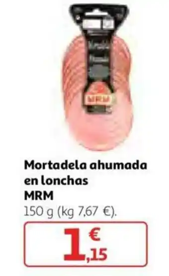 Alcampo MRM Mortadela ahumada en lonchas 150g oferta