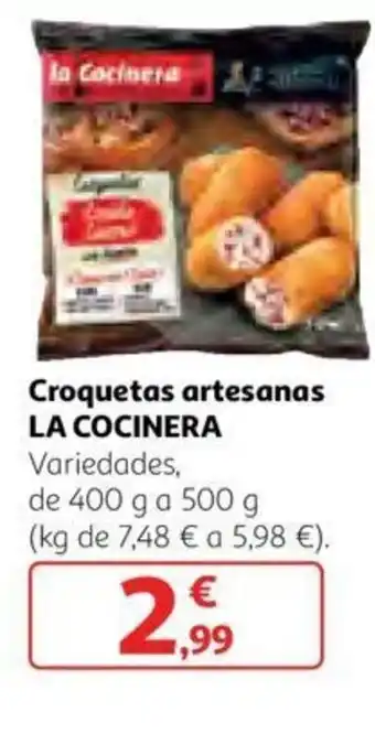 Alcampo La Cocinera Croquetas artesanas 400g a 500g oferta