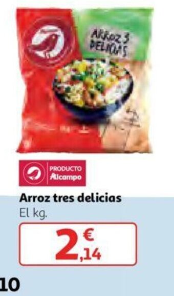 Alcampo Arroz tres delicias oferta