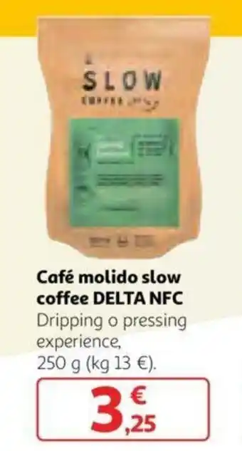 Alcampo Café molido slow coffe DELTA NFC 250 g oferta