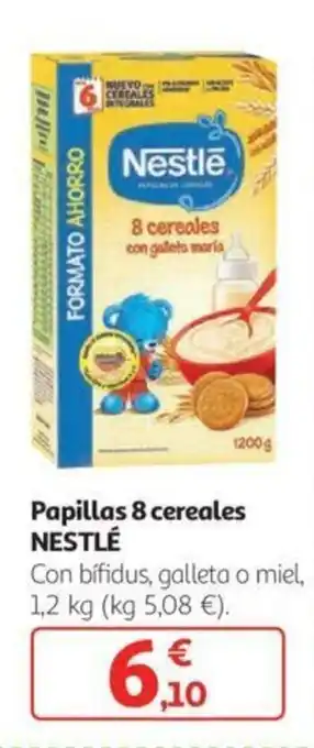 Alcampo Nestlé Papillas 8 cereales oferta