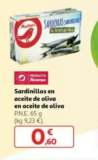 Alcampo Sardinillas en aceite de oliva en aceite de oliva 65 g oferta