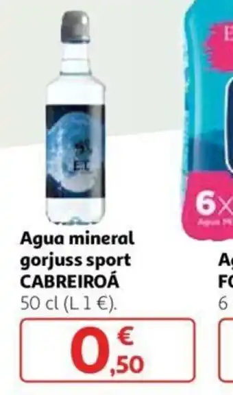 Alcampo Cabreiroá Agua mineral gorjuss sport 50 cl oferta