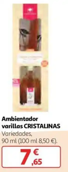 Alcampo Cristalinas Ambientador varillas 90 ml oferta