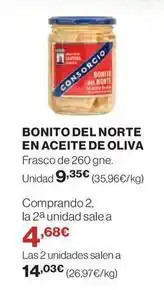 El Corte Inglés Consorcio - bonito del norte en aceite de oliva oferta