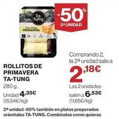 El Corte Inglés Ta tung - rollitos de primavera oferta