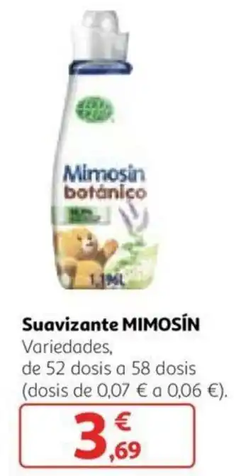 Alcampo Mimosín Suavizante 52 dosis a 58 dosis oferta