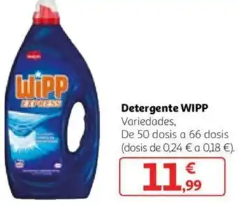 Alcampo Wipp Detergente Variedades De 50 dosis a 66 dosis oferta