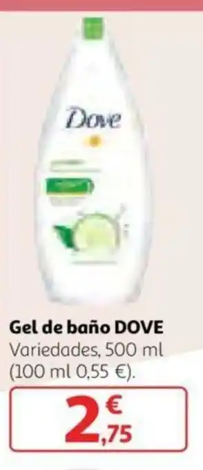 Alcampo Dove Gel de baño 500ml oferta