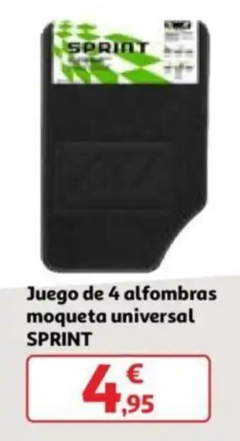 Alcampo Sprint Juego de 4 alfombras moqueta universal oferta