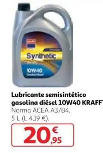Alcampo Krafft Lubricante semisintético gasolina diésel 10W40 5 L oferta