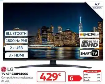 Alcampo LG TV 43" 43UP81006 oferta