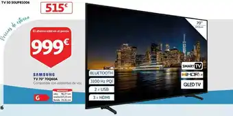 Alcampo Samsung TV 70" 70Q60A oferta