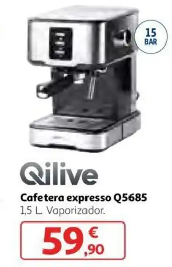 Alcampo Qilive Cafetera expresso Q5685 1,5 L Vaporizador oferta