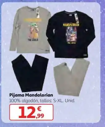 Alcampo Pijama Mandalarian 100% algodón, tallas S-XL Unid. oferta