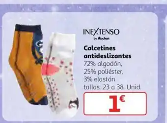 Alcampo Inextenso Calcetines antideslizantes 72% algodón, 25% poliéster, 3% elastán tallas 23 0 38 Unid. oferta