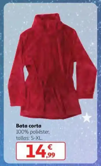 Alcampo Bata corta 100% poliéster, tallas: S-XL oferta