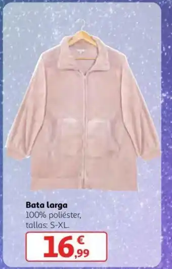 Alcampo Bata Larga 100% poliéster, tallas: S-XL oferta