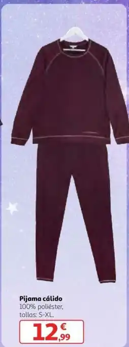 Alcampo Pijama cálido 100% poliéster, tallas: S-XL oferta