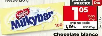 Dia Chocolate blanco nestlé oferta