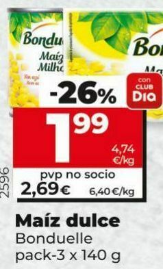 Dia Maíz dulce bonduelle oferta