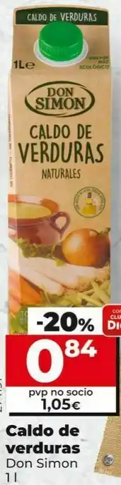 Dia Caldo de verduras don simón oferta