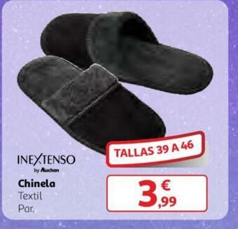 Alcampo Inextenso Chinela Textil Par. Tallas 39 A 46 oferta