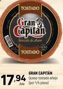 Coviran Gran capitán - queso tostado añejo oferta