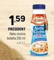 Coviran Président - nata cocina botella oferta