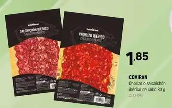 Coviran Coviran - chorizo o salchichón ibérico de cebo oferta