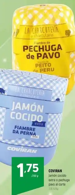 Coviran Coviran - jamón cocido extra o pechuga pavo al corte oferta