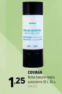 Coviran Coviran - bolsa basura negra autocierre oferta