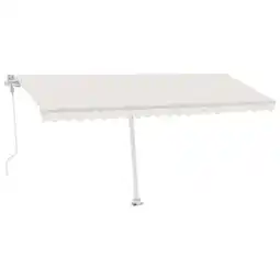 Brico Depôt vidaXL toldo de pie automático crema 500x350 cm oferta
