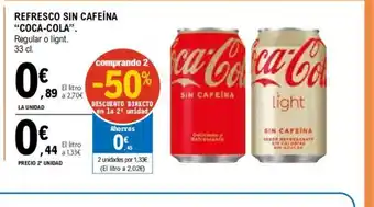 E.Leclerc REFRESCO SIN CAFEÍNA COCA-COLA oferta