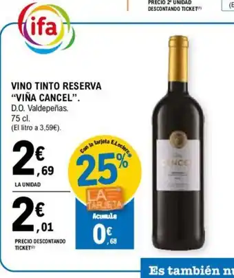 E.Leclerc VINO TINTO RESERVA oferta