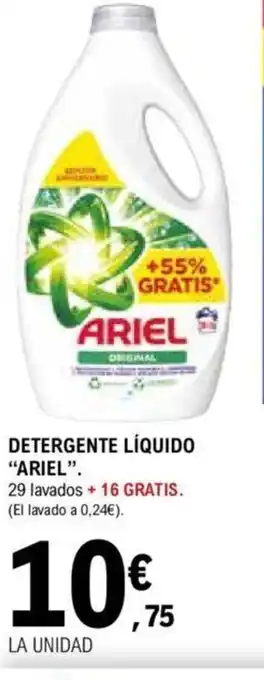 E.Leclerc DETERGENTE LÍQUIDO ARIEL oferta