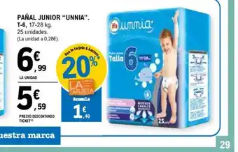 E.Leclerc PAÑAL JUNIOR UNNIA oferta