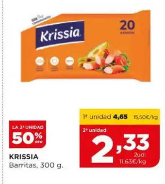 Alimerka KRISSIA Barritas, 300 g. oferta