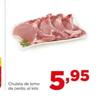 Alimerka Chuleta de lomo de cerdo, el kilo oferta