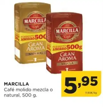 Alimerka MARCILLA Café molido mezcla o natural, 500 g. oferta