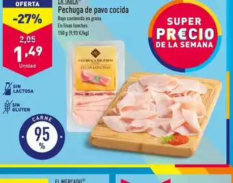 ALDI Pechuga de pavo cocida oferta