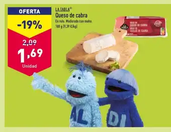 ALDI Queso de cabra oferta