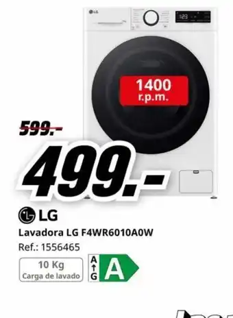 MediaMarkt Lavadora LG F4WR6010A0W oferta