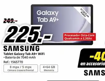 MediaMarkt Tablet Galaxy Tab A9+ WiFi oferta