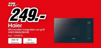 MediaMarkt Microondas integrable con grill oferta