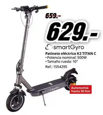 MediaMarkt Patinete eléctrico K2 TITAN C oferta