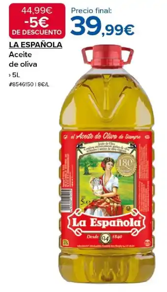 Costco LA ESPAÑOLA Aceite de oliva oferta