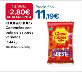 Costco CHUPACHUPS Caramelos con palo de sabores variados oferta