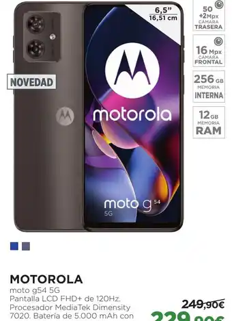 El Corte Inglés MOTOROLA moto g54 5G oferta