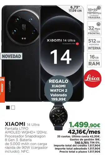 El Corte Inglés XIAOMI 14 Ultra oferta